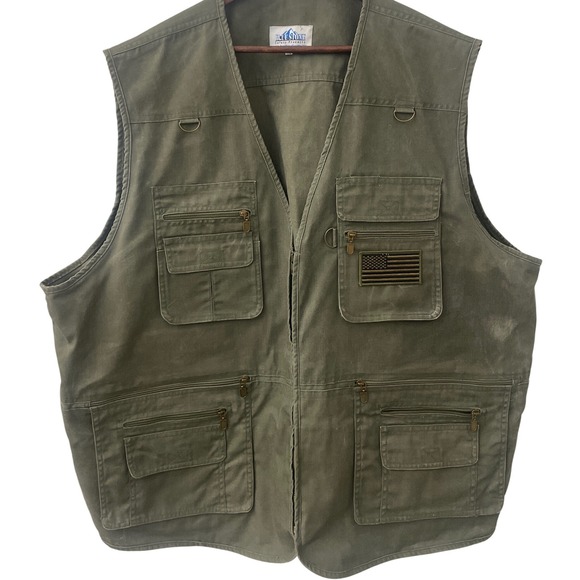 Bluestone Safety Products Concealment Vest Olive Green 22 Pockets 6XL Tactical - Picture 1 of 13
